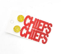 Chiefs Kansas City Acrylic Statement Earrings - Ivy & Lane