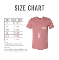 Retro Fa La La Short Sleeve Graphic Tee Size Chart - Ivy & Lane