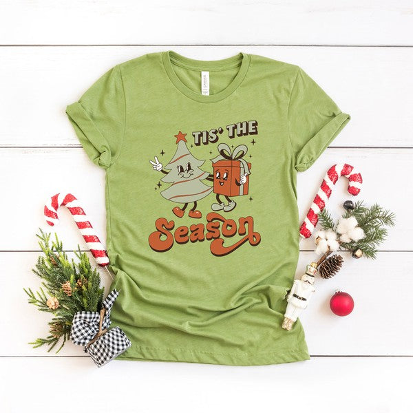 Retro Tis The Season Tree Short Sleeve Graphic Tee - Ivy & Lane