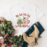 Retro Fa La La Short Sleeve Graphic Tee - Ivy & Lane