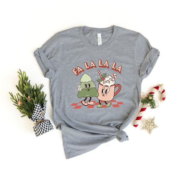 Retro Fa La La Short Sleeve Graphic Tee - Ivy & Lane