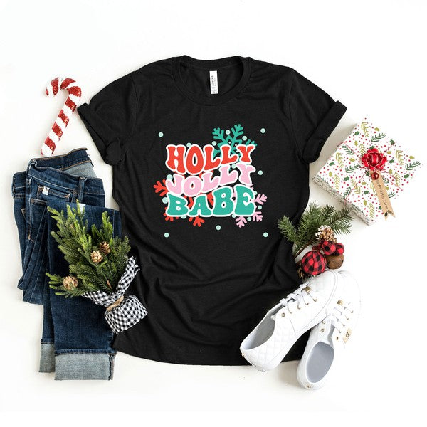 Holly Jolly Babe Snowflake Short Sleeve Tee - Ivy & Lane