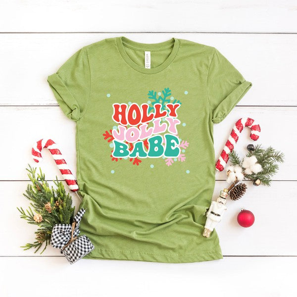 Holly Jolly Babe Snowflake Short Sleeve Tee - Ivy & Lane