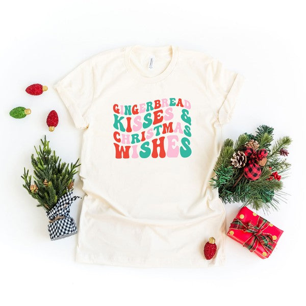 Gingerbread Kisses Short Sleeve Graphic Tee - Ivy & Lane