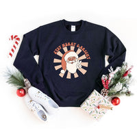 Stay Merry And Bright Santa Graphic Sweatshirt - Ivy & Lane