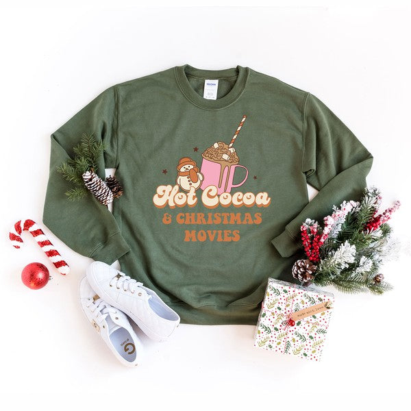 Hot Cocoa And Christmas Movies Graphic Sweatshirt - Ivy & Lane