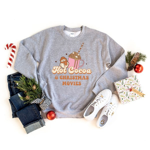 Hot Cocoa And Christmas Movies Graphic Sweatshirt - Ivy & Lane