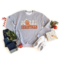 Merry Christmas Gingerbread Graphic Sweatshirt - Ivy & Lane