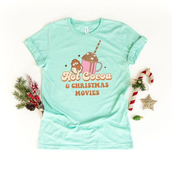 Hot Cocoa And Christmas Movies Short Sleeve Tee - Ivy & Lane