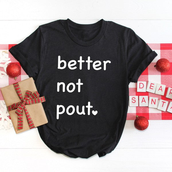 Better Not Pout Heart Short Sleeve Graphic Tee - Ivy & Lane