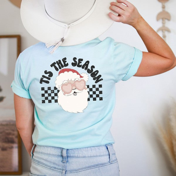 Tis The Season Santa Front & Back Graphic Tee - Ivy & Lane