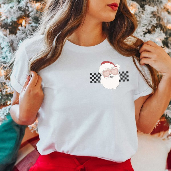 Tis The Season Santa Front & Back Graphic Tee - Ivy & Lane