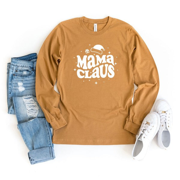 Mama Claus Long Sleeve Graphic Tee - Ivy & Lane