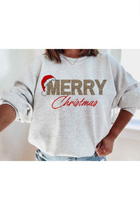 Merry Christmas Graphic Sweatshirt - Ivy & Lane