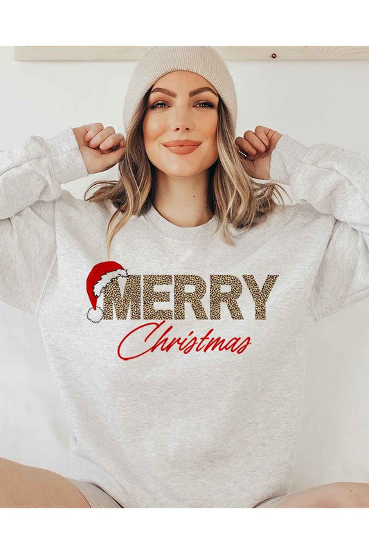 Merry Christmas Graphic Sweatshirt - Ivy & Lane