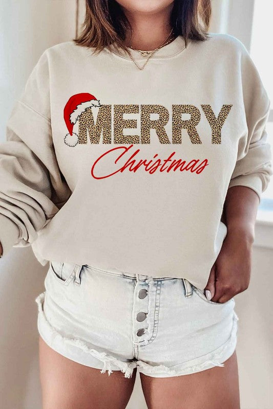 Merry Christmas Graphic Sweatshirt - Ivy & Lane