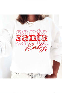 Santa Baby Christmas Graphic Sweatshirt - Ivy & Lane