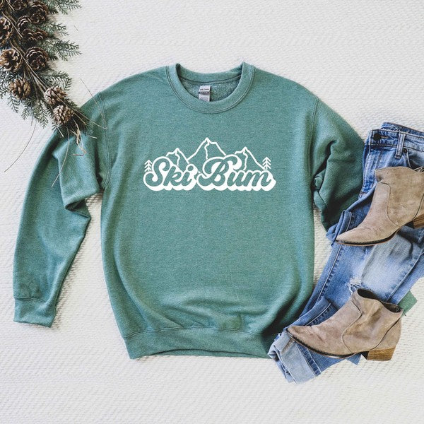 Ski Bum Mountains Graphic Sweatshirt - Ivy & Lane