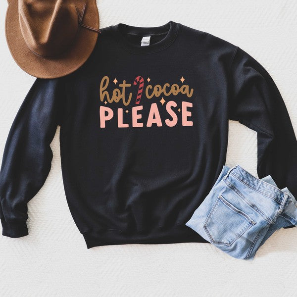 Hot Cocoa Please Graphic Sweatshirt - Ivy & Lane