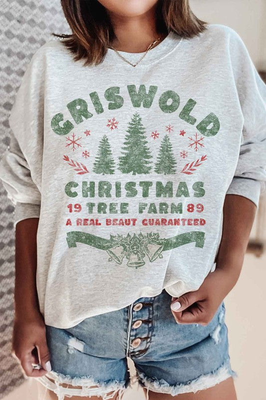 Christmas Tree Farm Graphic Sweatshirt - Ivy & Lane