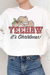 Yeehaw Country Christmas Graphic Sweatshirt | Ivy & Lane