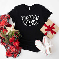 Christmas Vibes Snowflake Short Sleeve Graphic Tee - Ivy & Lane