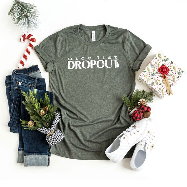 Nice List Dropout Short Sleeve Graphic Tee - Ivy & Lane