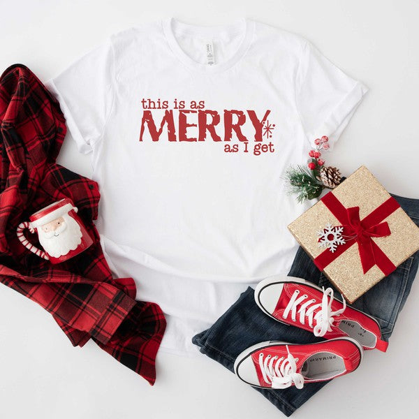 Merry As I Get Short Sleeve Graphic Tee - Ivy & Lane