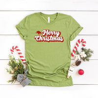 Merry Christmas Hat Short Sleeve Graphic Tee - Ivy & Lane