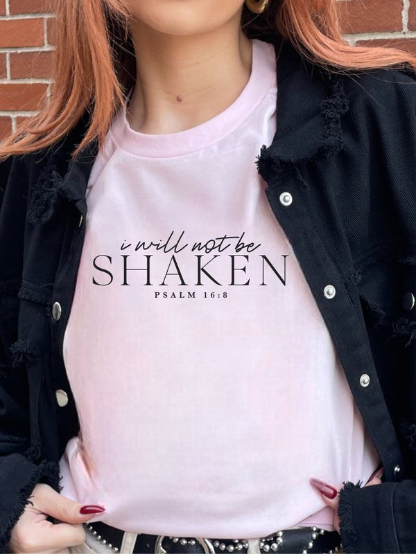 I Will Not Be Shaken PSALM 16  8 Short Sleeve Tee