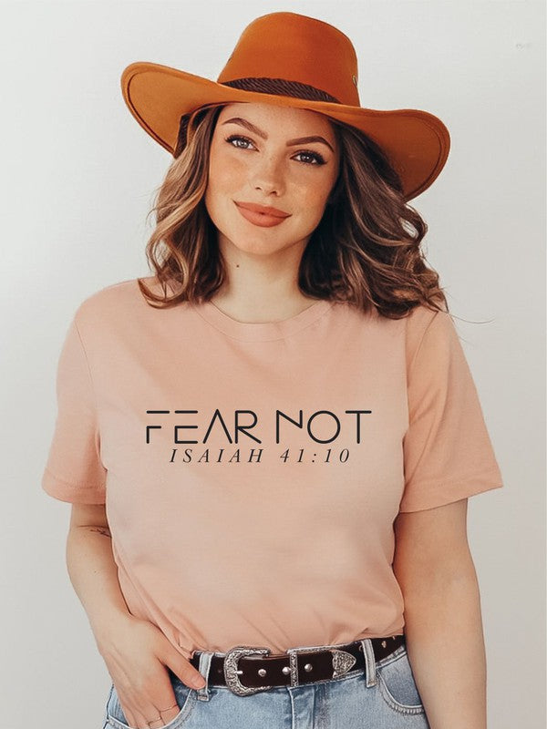 Fear Not Isaiah 41 10 Crew Tee Shirt