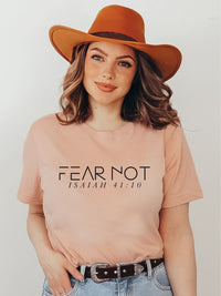 Fear Not Isaiah 41 10 Crew Tee Shirt