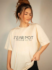 Fear Not Isaiah 41 10 Crew Tee Shirt