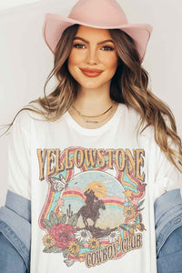 YELLOWSTONE COWBOY CLUB TEE PLUS SIZE