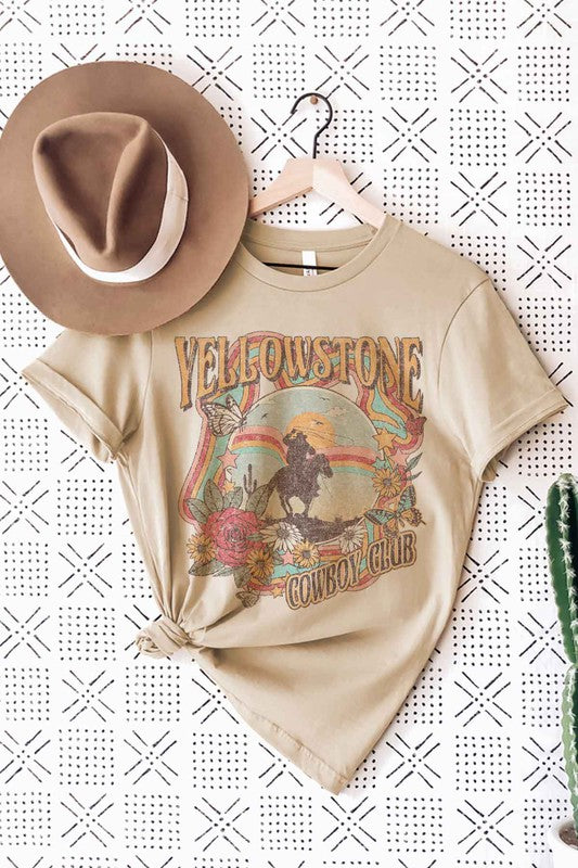 YELLOWSTONE COWBOY CLUB TEE PLUS SIZE