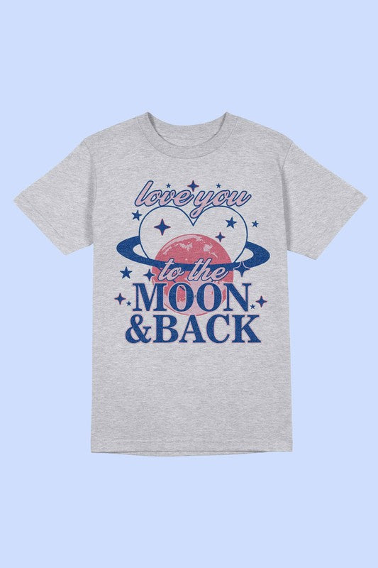 LOVE YOU TO THE MOON AND BACK TEE PLUS SIZE