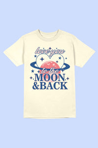 LOVE YOU TO THE MOON AND BACK TEE PLUS SIZE