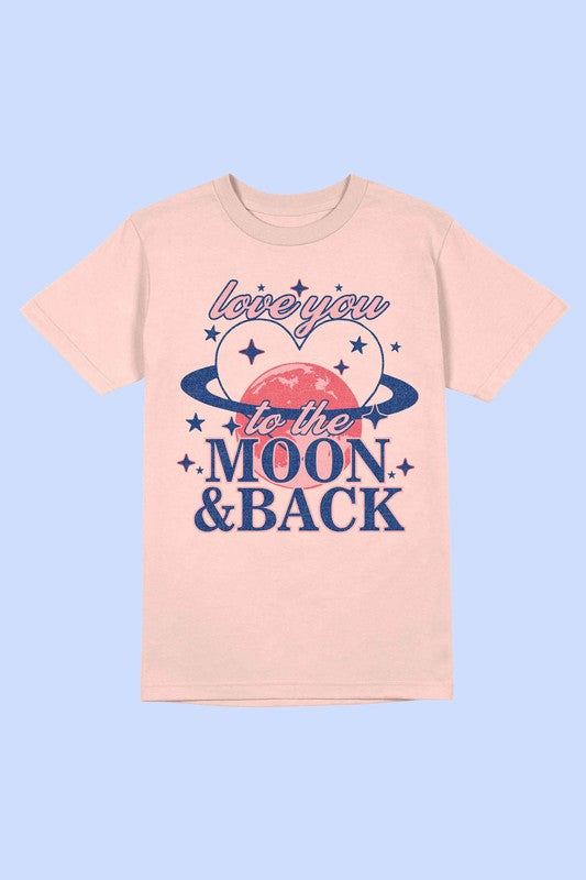 LOVE YOU TO THE MOON AND BACK TEE PLUS SIZE