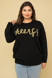 Plus Size Cheers Pullover Sweater - Ivy & Lane