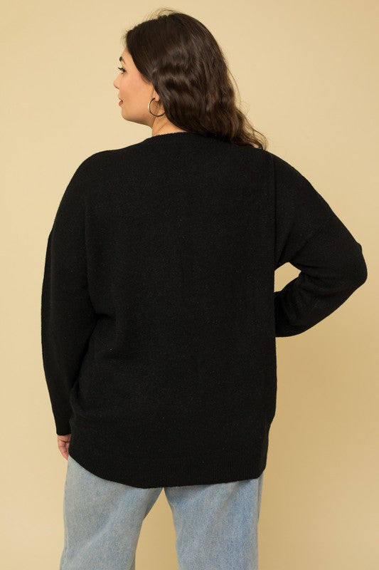 Plus Size Cheers Pullover Sweater - Ivy & Lane