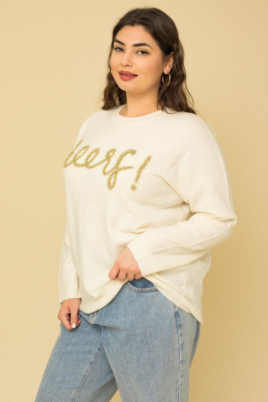 Plus Size Cheers Pullover Sweater - Ivy & Lane