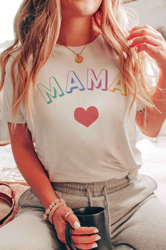 MAMA HEART GRAPHIC TEE