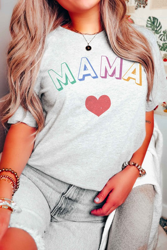 MAMA HEART GRAPHIC TEE