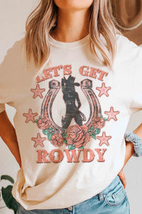 LET'S GET ROWDY GRAPHIC TEE