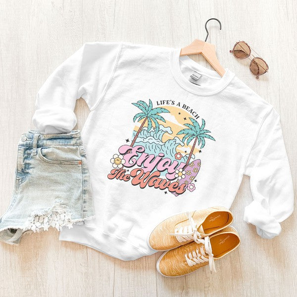 Life's A Beach Graphic Sweatshirt