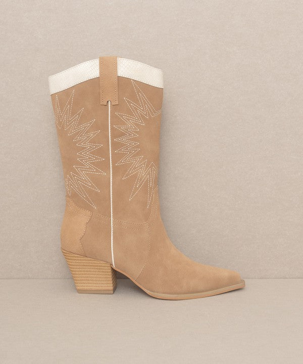 OASIS SOCIETY Halle - Paneled Cowboy Boots