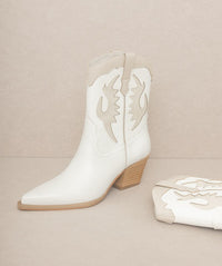 OASIS SOCIETY Houston - Layered Panel Cowboy Boots