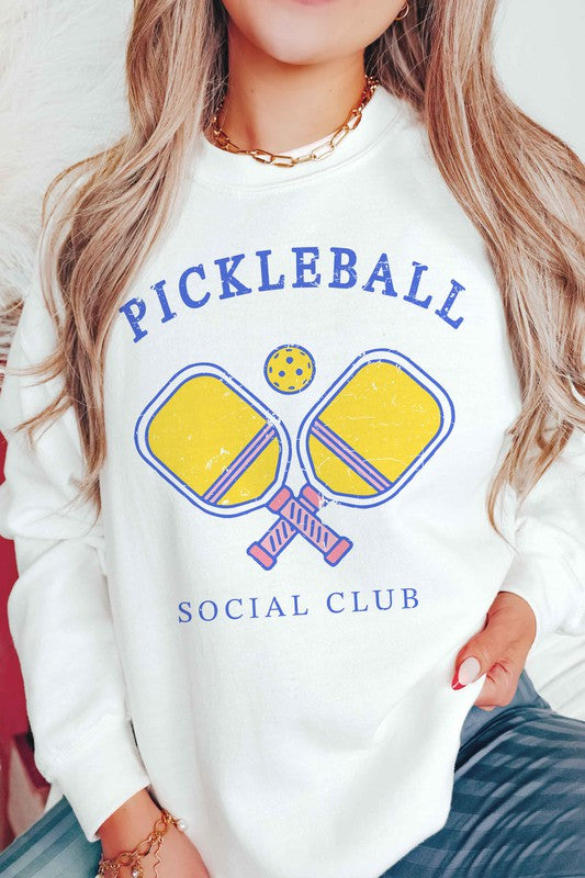 PICKLEBALL SOCIAL CLUB GRAPHIC SWEATSHIRT