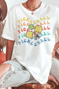 MULTI PICKLEBALL REEPAT GRAPHIC TEE