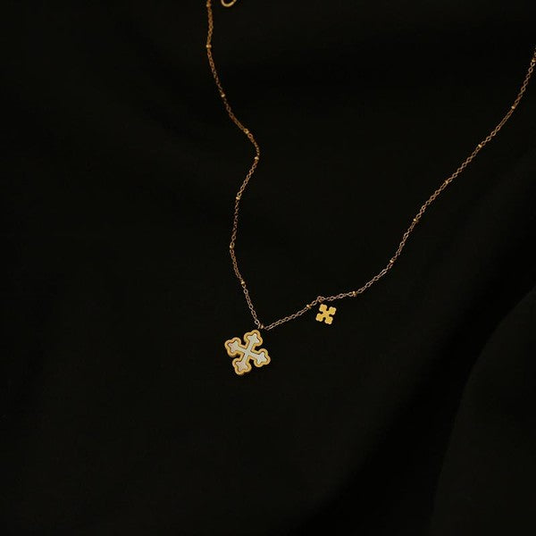 Cross Shell Necklace